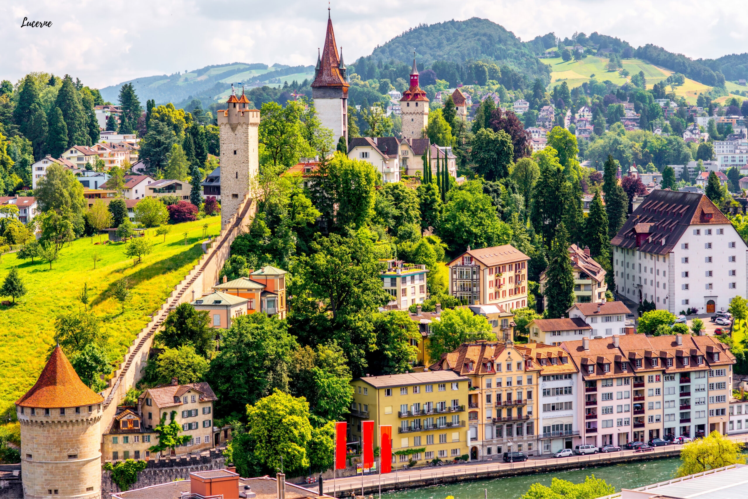 Personalised Strategies for Financial Independence blog photo showing Lucerne wall in Switzerland